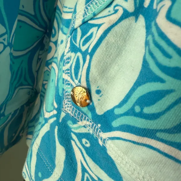 Lilly Pulitzer Skipper Popover-Ariel Blue‎ s turquoise - Image 7