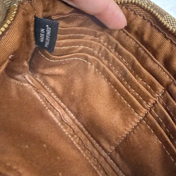 Coach F65748 Brown Signature Coated Canvas Wristlet - Image 6