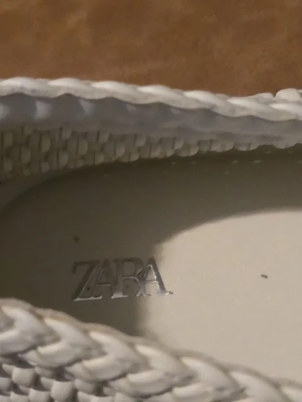 Zara White Woven Mary Jane Flats for women - Image 13