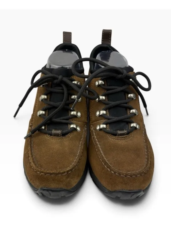 -Lands End Low Top Hiking Boots Womens 7B Brown Suede Leather Outdoor Activewear - Image 2