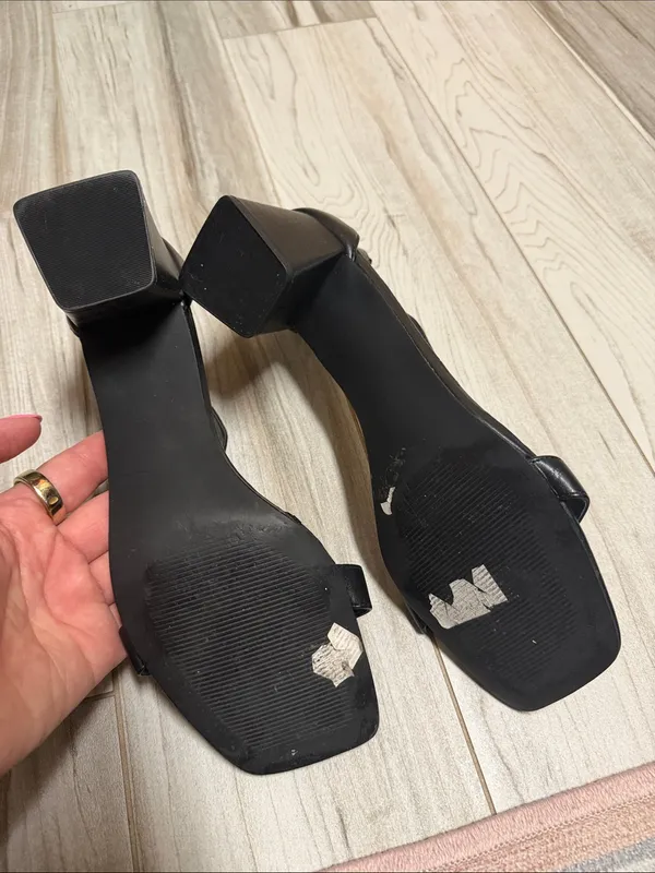 Abound Black Sandals Heels Size 11 - Image 4