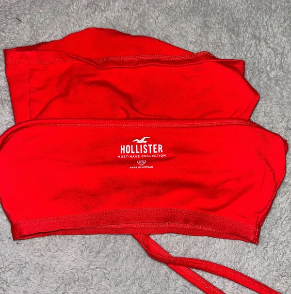 Hollister Red Halter Top - Image 3