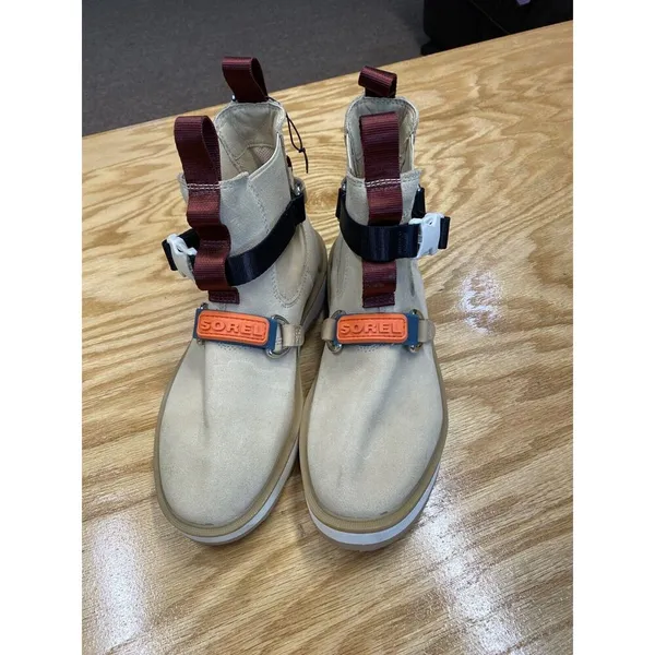 Sorel Hi-Line EQ Chelsea Boots Women's 7.5 Beige Geox Respira Waterproof S56 - Image 3