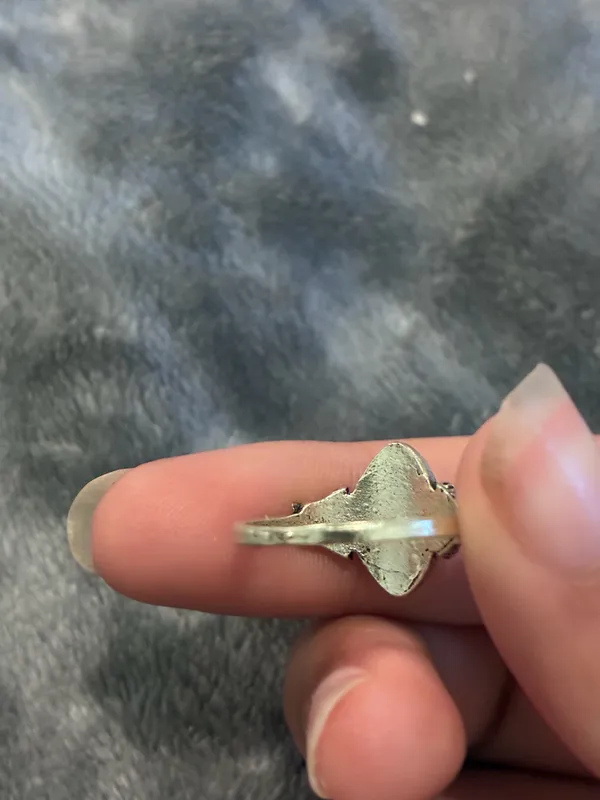 Vintage Antique Boho Style Silver Ring Size none - Image 5