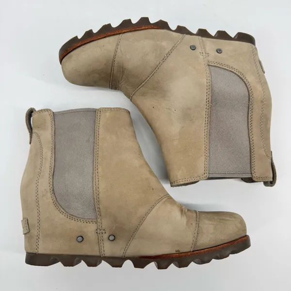 Sorel NL2805 Lea Wedge Chelsea Leather Waterproof Boots Size‎ 8 - Image 11
