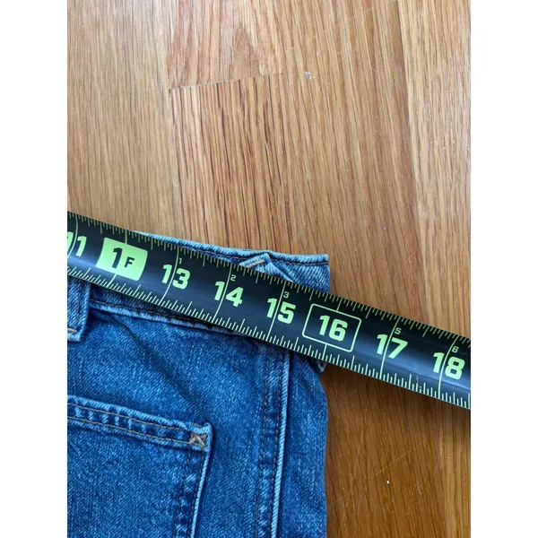 We The Free Free People Blue Denim Utility Patch Pocket Shorts Size 30 - Image 5