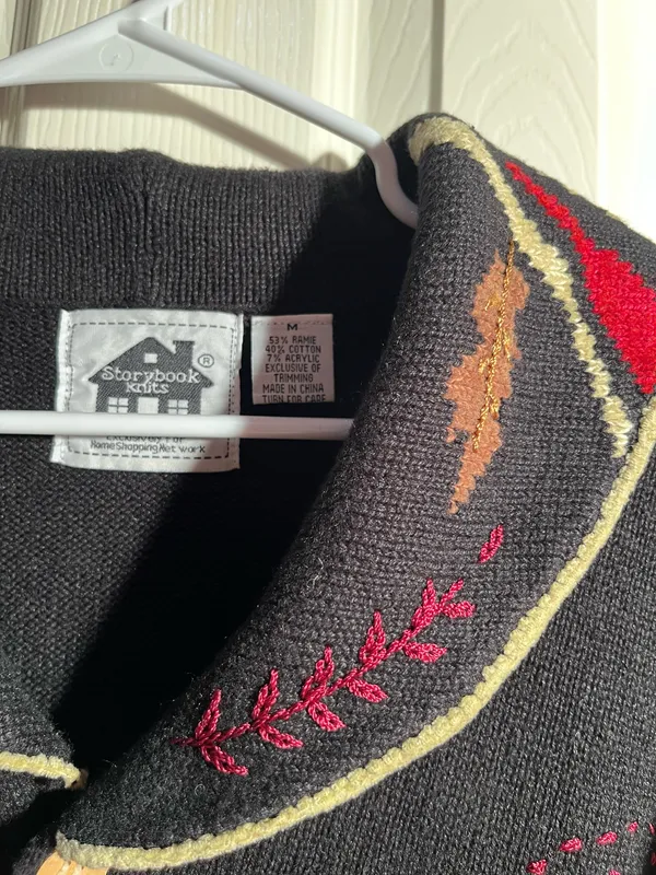 Owl sweater storybook knit size medium - Image 2