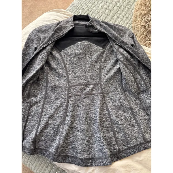 Lululemon Black Heathered Define Jacket Full Zip‎ Size 2 - Image 8