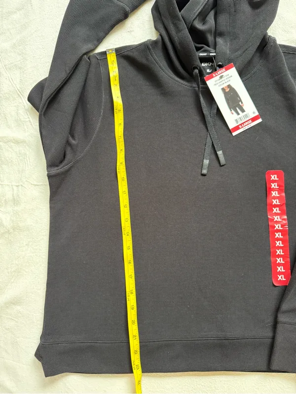 DKNY Black Women's Pullover Hooded Sweatshirt - Image 7