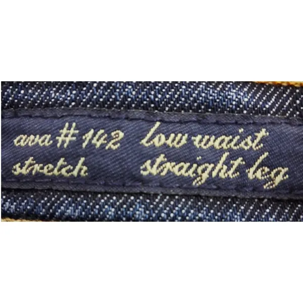 7 For All‎ Mankind Dojo Cut Off Denim Shorts Women's 27 Raw Hem Blue Stretch - Image 5
