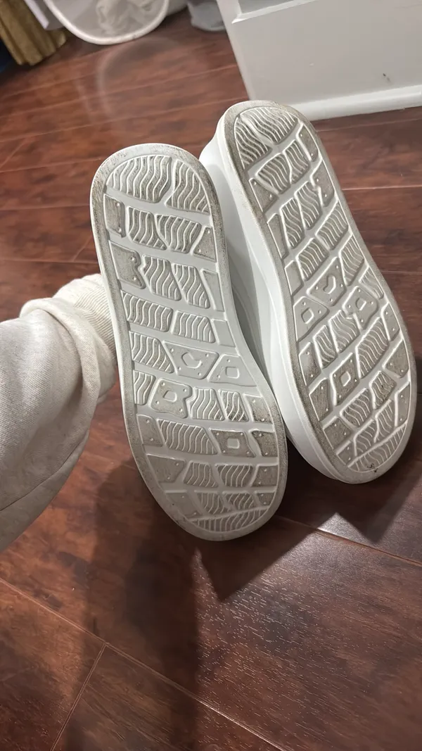 White Platform Tennis Shoes Size 7 - Image 2