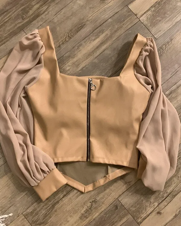 Faux leather top - Image 3
