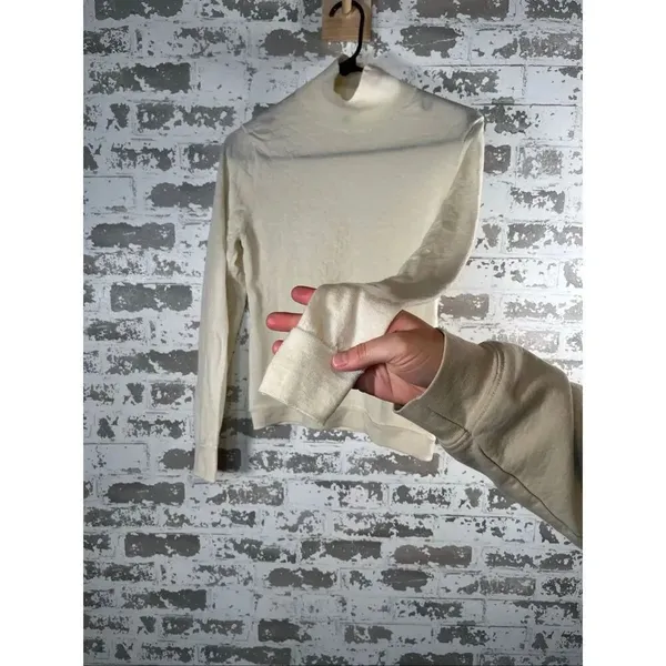 J. Crew | women white merino wool turtleneck sweater - Image 7