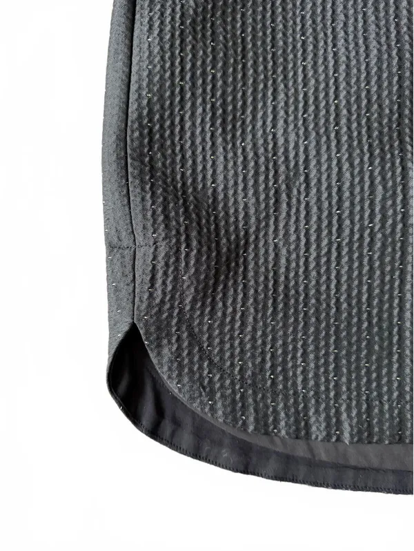 Madewell Mini Skirt Size 12 Black Silver Polka Dots Casual Work Classic City - Image 4