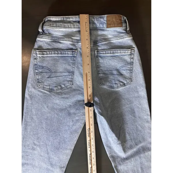 EUC: American Eagle 000 short jeans‎ Blue Size 23 - Image 4