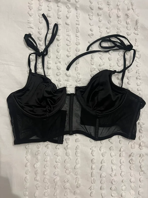 Dynamite Black Mesh Top - Image 3