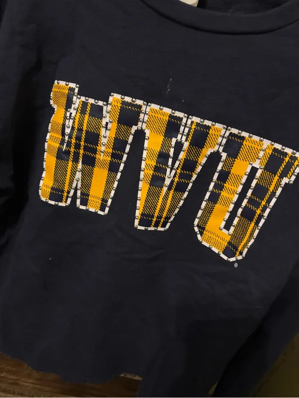 PINK Victoria's Secret Navy WVU Crewneck Sweater - Image 2