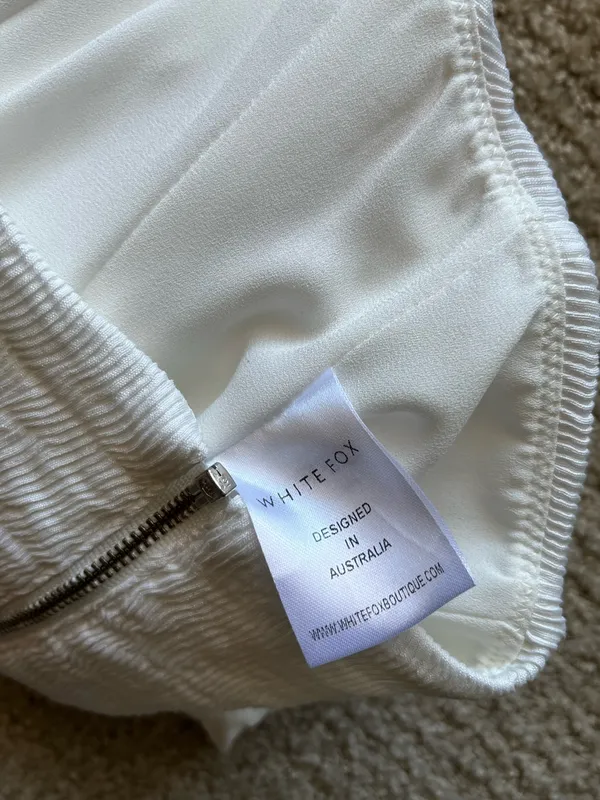 White Fox Boutique White Corset Crop Top XS - Image 4