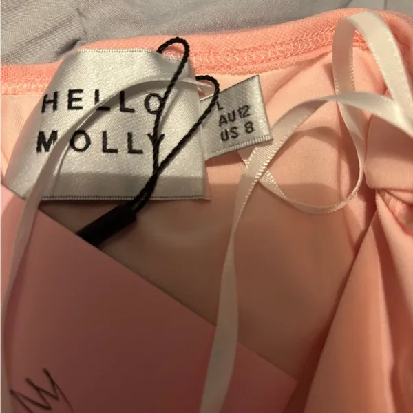 NWT Hello Molly Cultivate Love Off the Shoulder Mini Dress Pink - Image 9