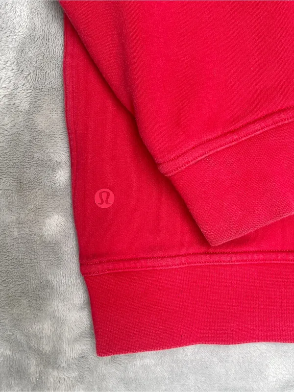 Lululemon All Yours Crew Fleece sweatshirt Red loungewear activewear outdoor L - Image 6
