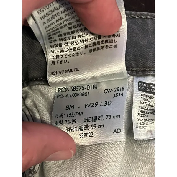 Levis Mid Rise Skinny Jeans Womens 29 Purple Medium Wash Stretch Denim - Image 12