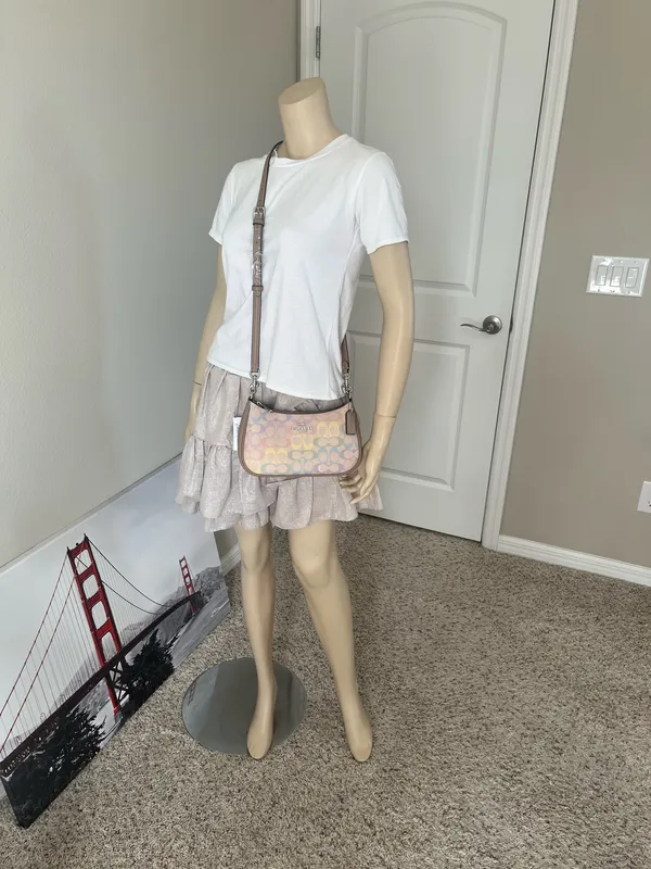 Coach Teri Shoulder Bag In Rainbow Signature Canvas - Image 7