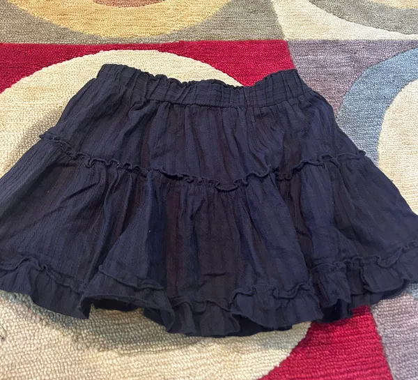 Princess Polly Black Mini Ruffle Skirt Lightweight Material Women’s Size 8 - Image 4
