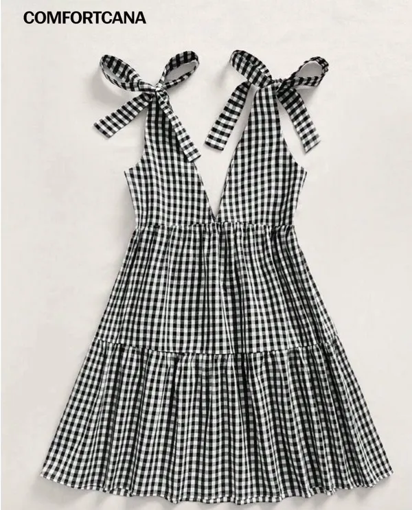 Plaid dress Multiple Size M - Image 2