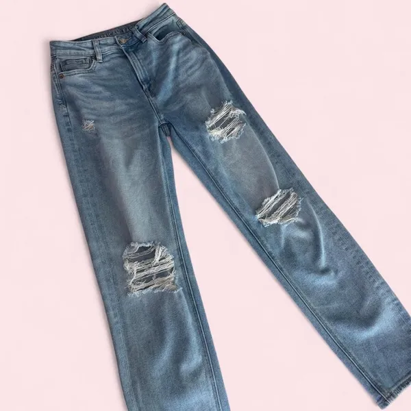 American-eagle Women's Blue Jeans - Image 4
