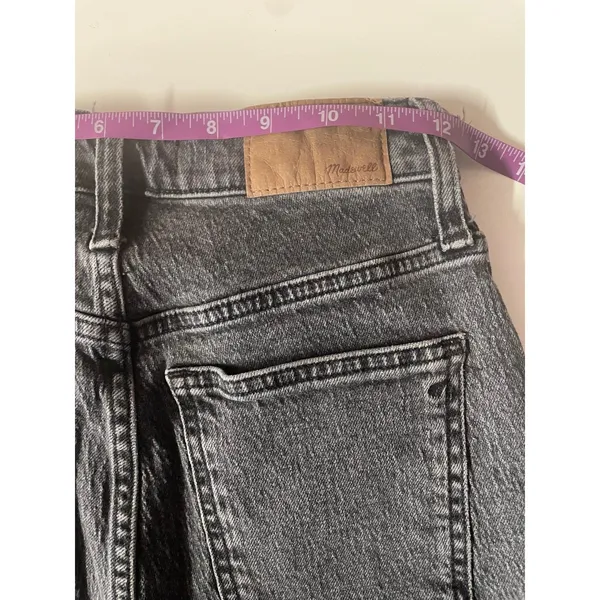 Madewell Black Wash Curvy Perfect Vintage Straight Jean Size 24 - Image 5