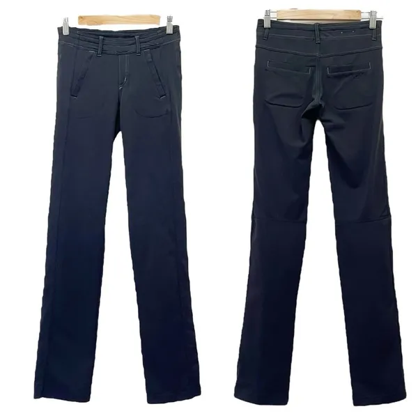 Kuhl Womens 2 Black Stretch Straight Leg Hiking Travel Outdoor Pants Drawstring - Image 10
