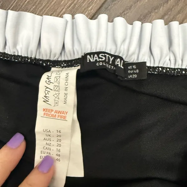 Nasty Gal Women’s XL Black Polka Dot Swim Bottom - Image 2