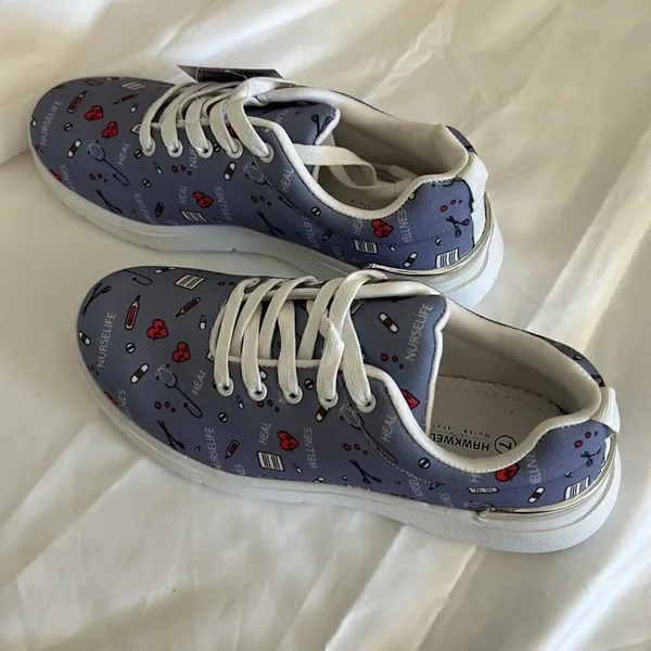 Hawkwell Sneakers Womens Size 7 Elena Purple Nurses Low Top Lace Up Sneakers NWT - Image 4