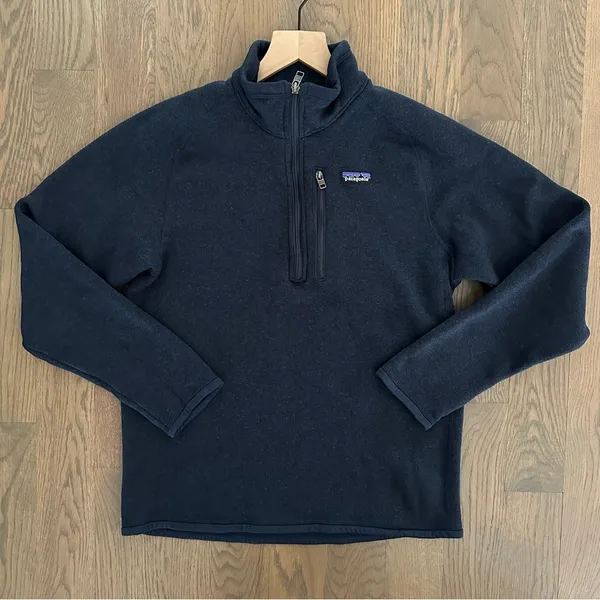 Patagonia Women's Quarter Zip Pullover Better Sweater in New Navy Blue Medium - Image 7