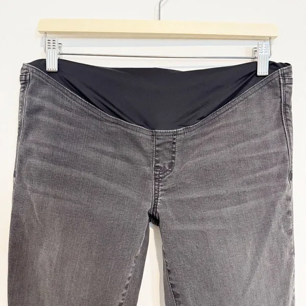 Madewell Maternity Jeans Size 27 Black Sea Over Belly Skinny‎ Alternative Grunge - Image 4