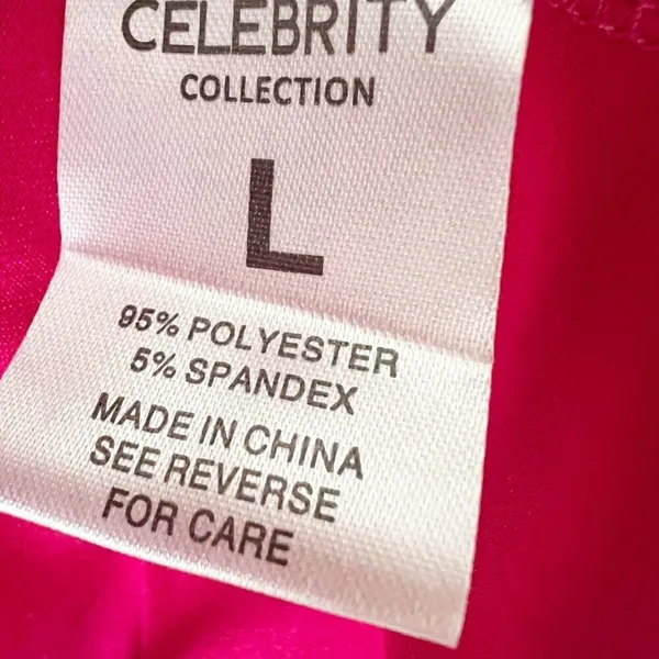 NEW Celebrity Hot Pink Ruffle Flutter Sleeve Top Fuchsia Organza LARGE - Image 8