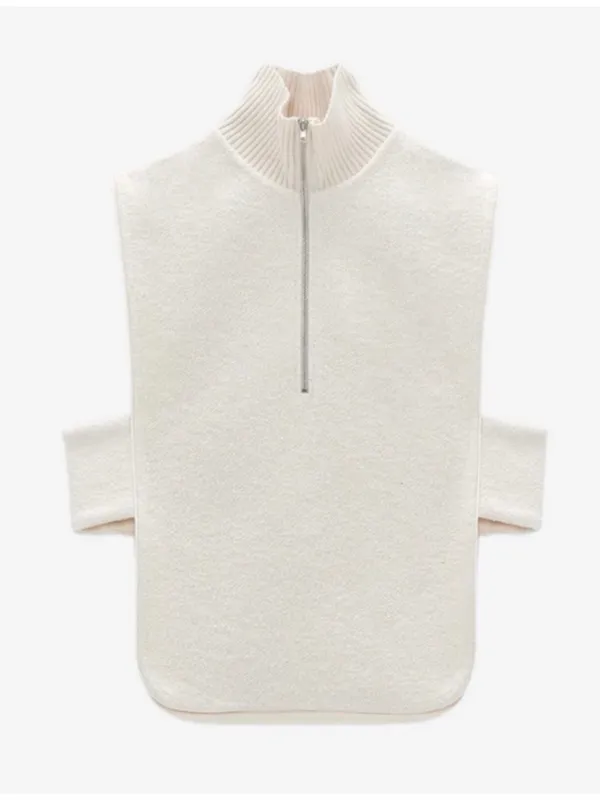 Zara Open Sides Knit Sweater Vest Cape Top XS/S - Image 10