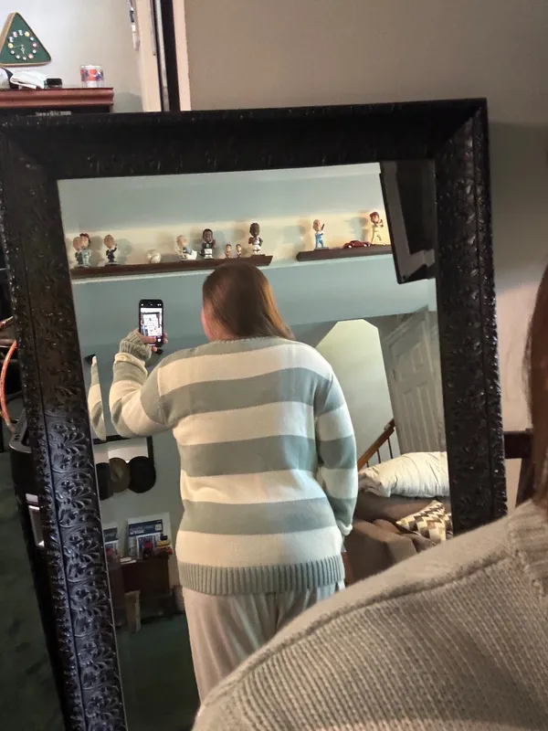 PacSun Blue and White Striped Sweater  - Image 2