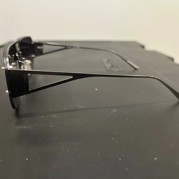 Sojos Black Aviator-Inspired Rimless Sunglasses - Image 4