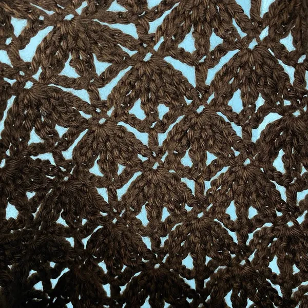 Handmade Chocolate Brown Boho Crochet Bell Sleeve Sweater - Image 6