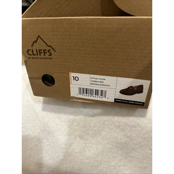NEW Cliffs by White Mountain Flow Brown/Smooth Gold Buckle Loafer Women Size 10 - Image 12