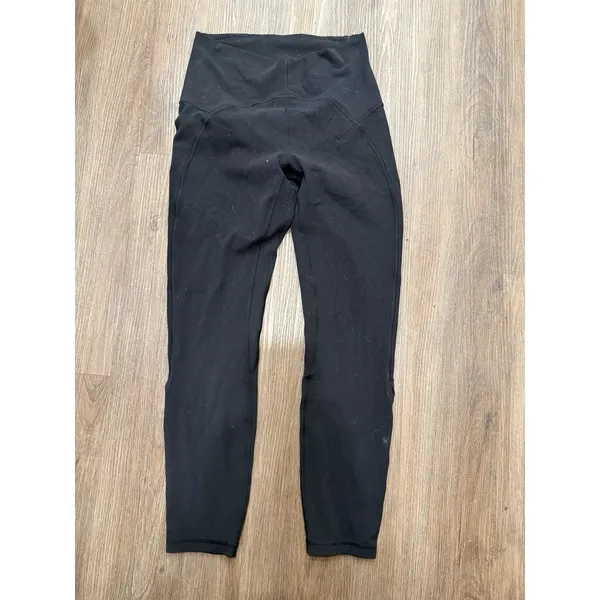 Lululemon Pant Women Size 6 Black Unlimit‎ HR Athleisure Sportswear LW5CPZS - Image 2