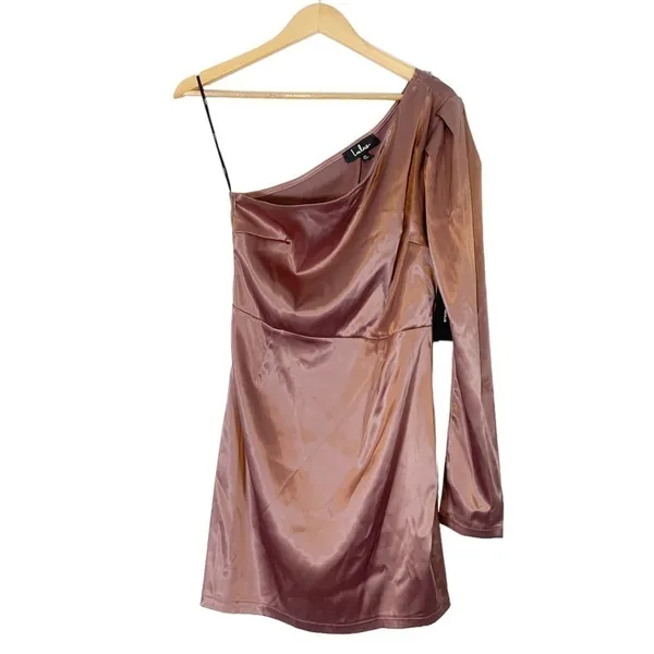NEW Lulus Indulge Me Y2k Style Satin Mini Dress Size Medium - Image 4