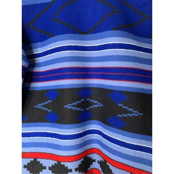 Vintage Pendleton Aztec Native American Wool Western blue Women's large RARE - Image 9