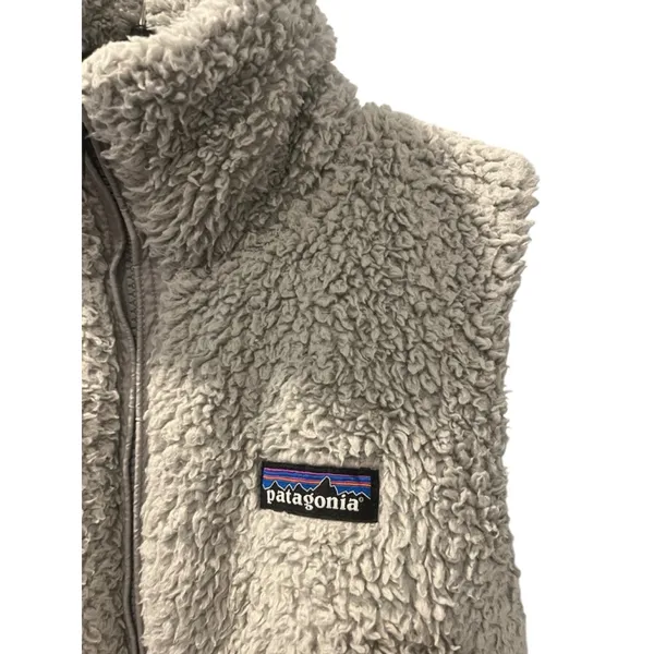 Patagonia El Cap Los Gatos Teddy Bear Vest Gray Size Small Women's Fleece Casual - Image 2