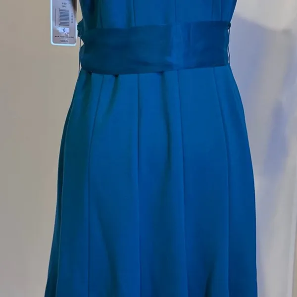 NWT Nue by Shani Blue Flutter Sleeve‎ Midi Sundress formal cocktail dress - Image 10