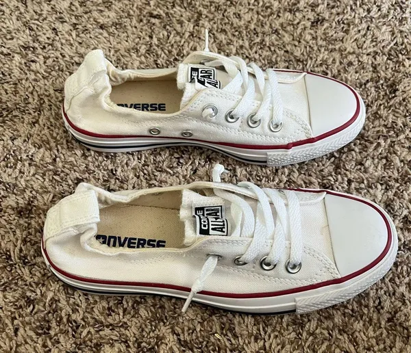 Converse Low-Top White Sneakers - Image 3