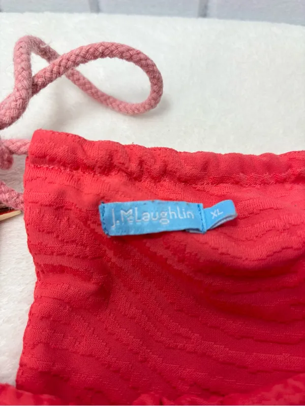 J. McLaughlin‎ Red Textured Spaghetti Strap Camisole Size XL - Image 8