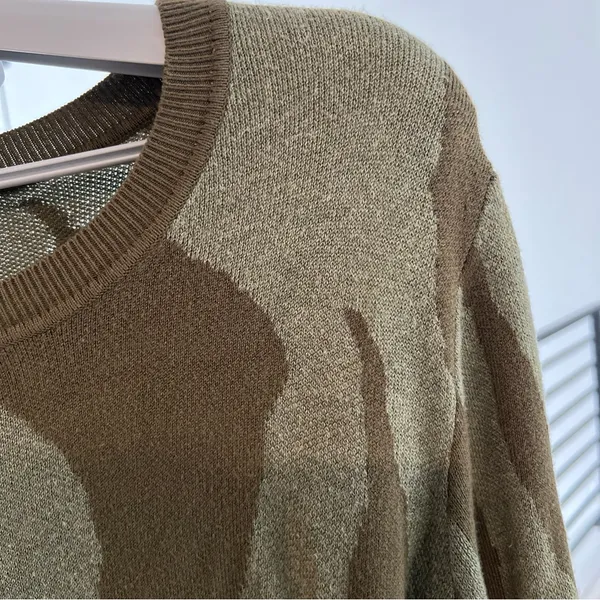 Nine West Green Patterned Women's Sweater - Image 5