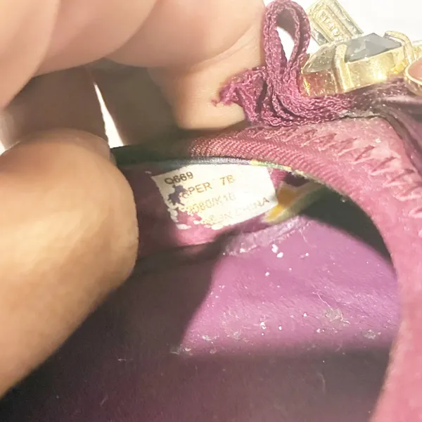 Coach Size‎ 7B Poppy Caper patent leather Ballet Flats Magenta - Image 6